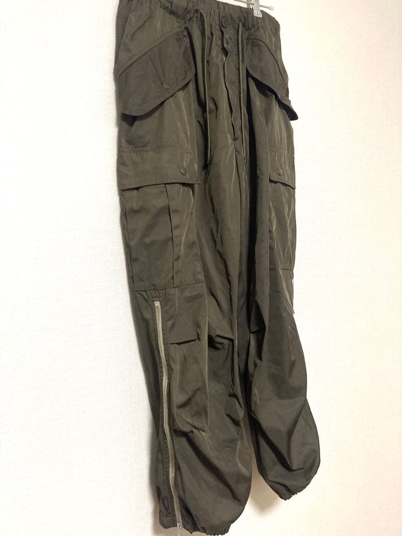ドリスヴァンノッテン ジップ　カーゴパンツ　カーキ　イージー　メンズ　M