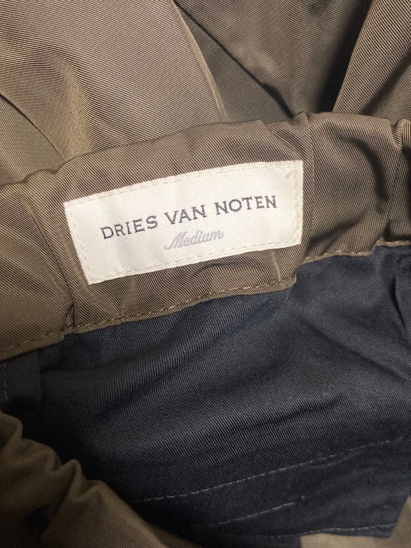 ドリスヴァンノッテン ジップ　カーゴパンツ　カーキ　イージー　メンズ　M