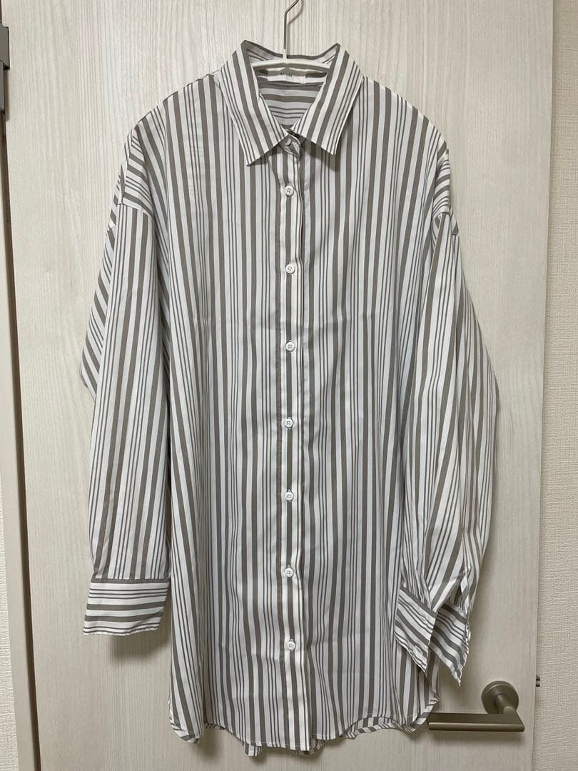 kizuki キズキ　over stripe shirt