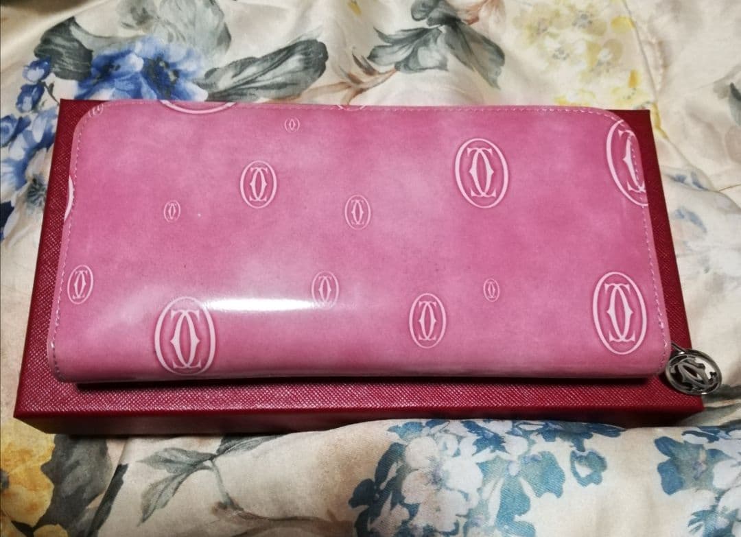 sale♡Cartier ハッピーバースデー 長財布 ピンク