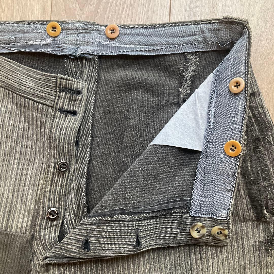 フランス　ビンテージ　ファーマーズパンツ　ストライプ　軍　m47 モールスキン