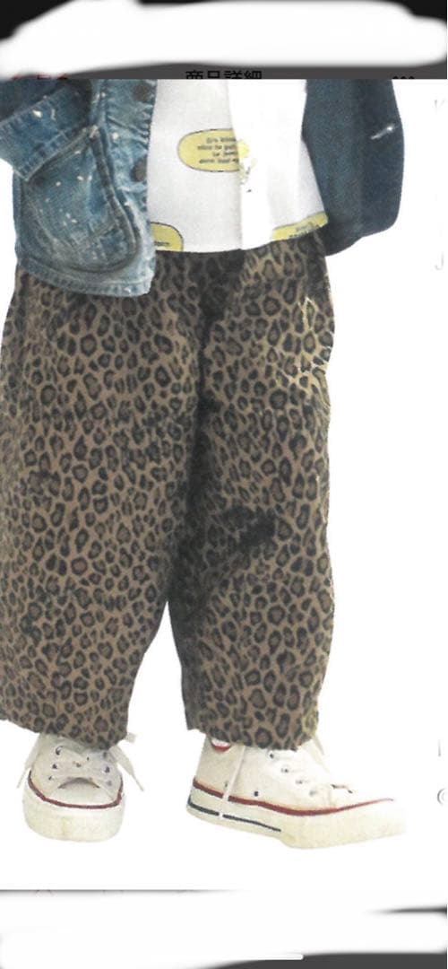 denim dungareeバックサテン落書きパンツ01