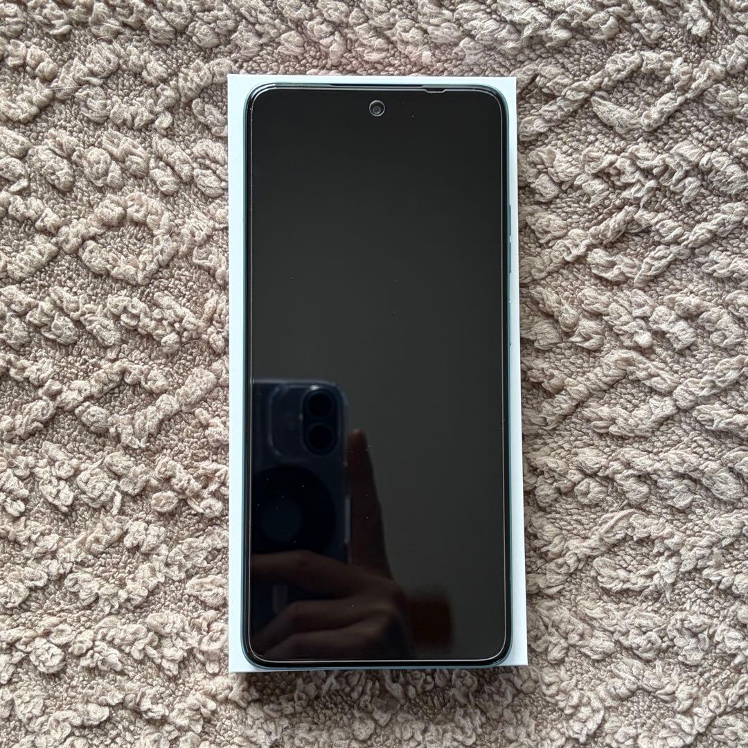 【美品】moto g66y 5g グレーミスト クリアケース、ガラスフィルム付き