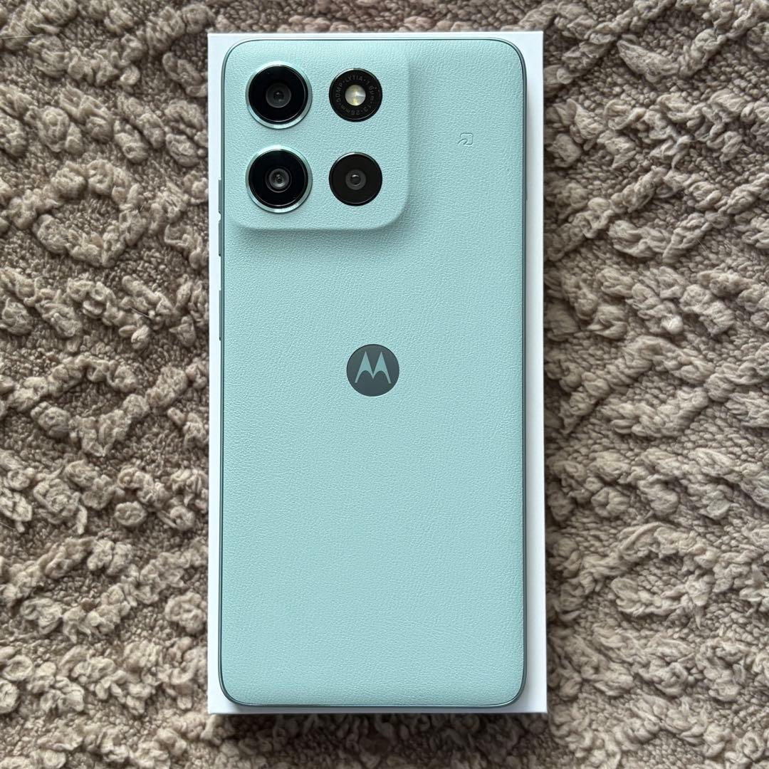 【美品】moto g66y 5g グレーミスト クリアケース、ガラスフィルム付き