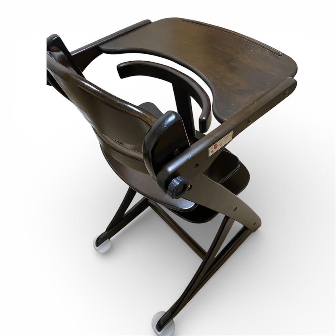 大和屋 すくすくスリムフィットチェアテーブル&ガード付 ベビーチェア