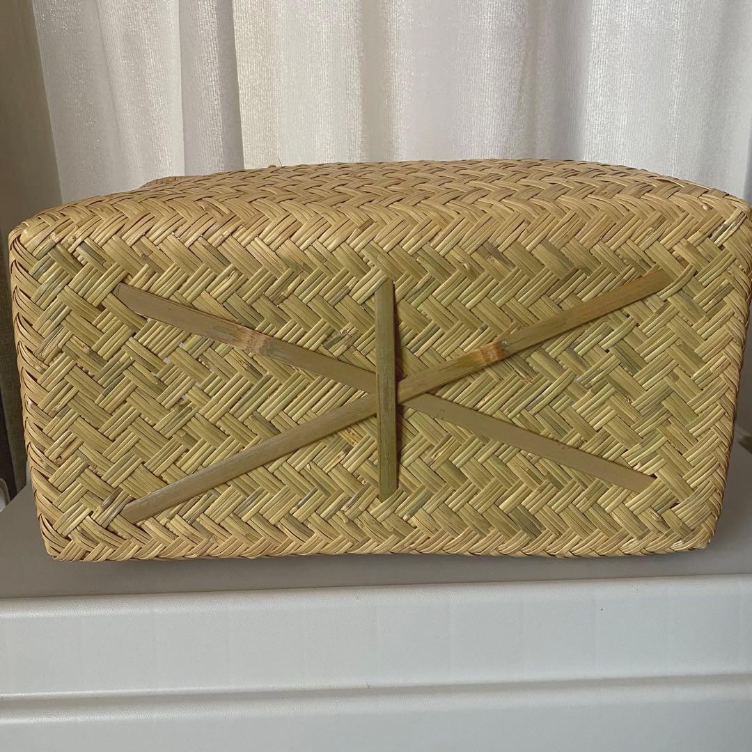 岩手県 鳥越竹細工　市場かご　スズ竹　尺4