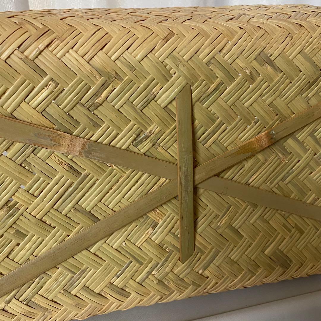 岩手県 鳥越竹細工　市場かご　スズ竹　尺4