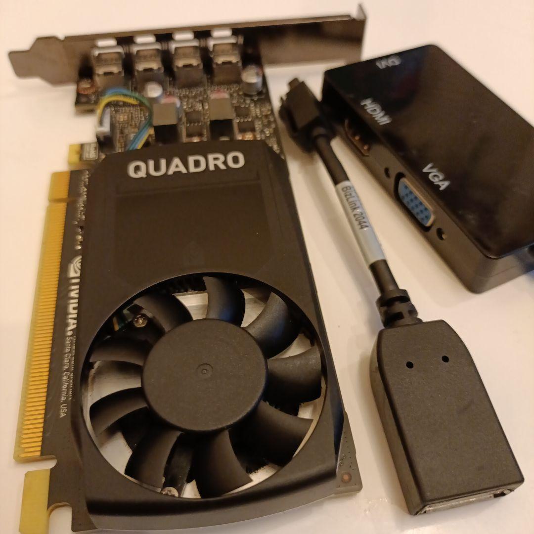 NVIDIA QUADRO P1000 グラフィックボード 変換ケーブル付き