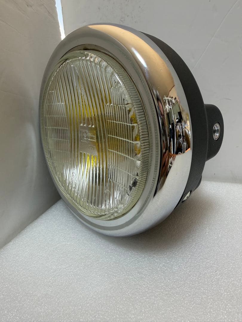 当時物シビエスーパーオスカー凹みレンズ付きヘッドライトASSYマーシャル