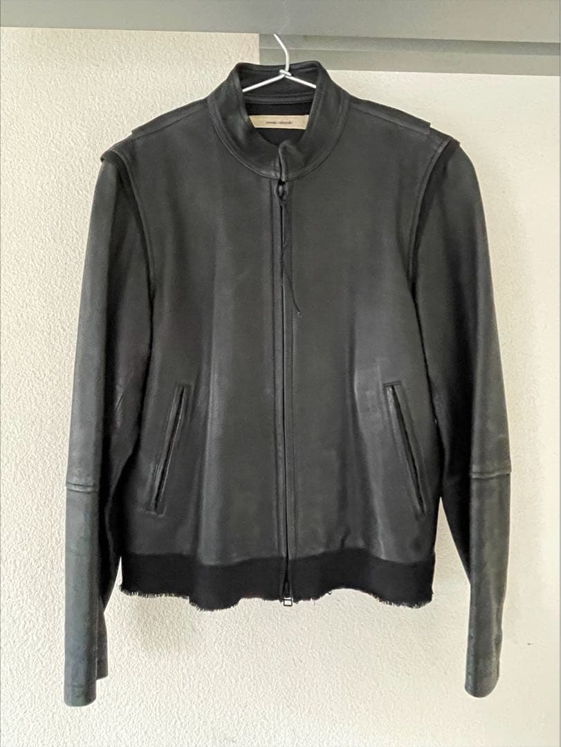 suzuki takayuki レザージャケット　黒革