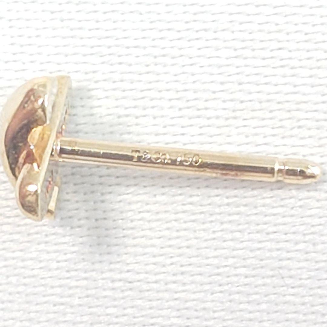 TIFFANY ティファニー K18 クロスステッチ ピアス 片耳用 6469