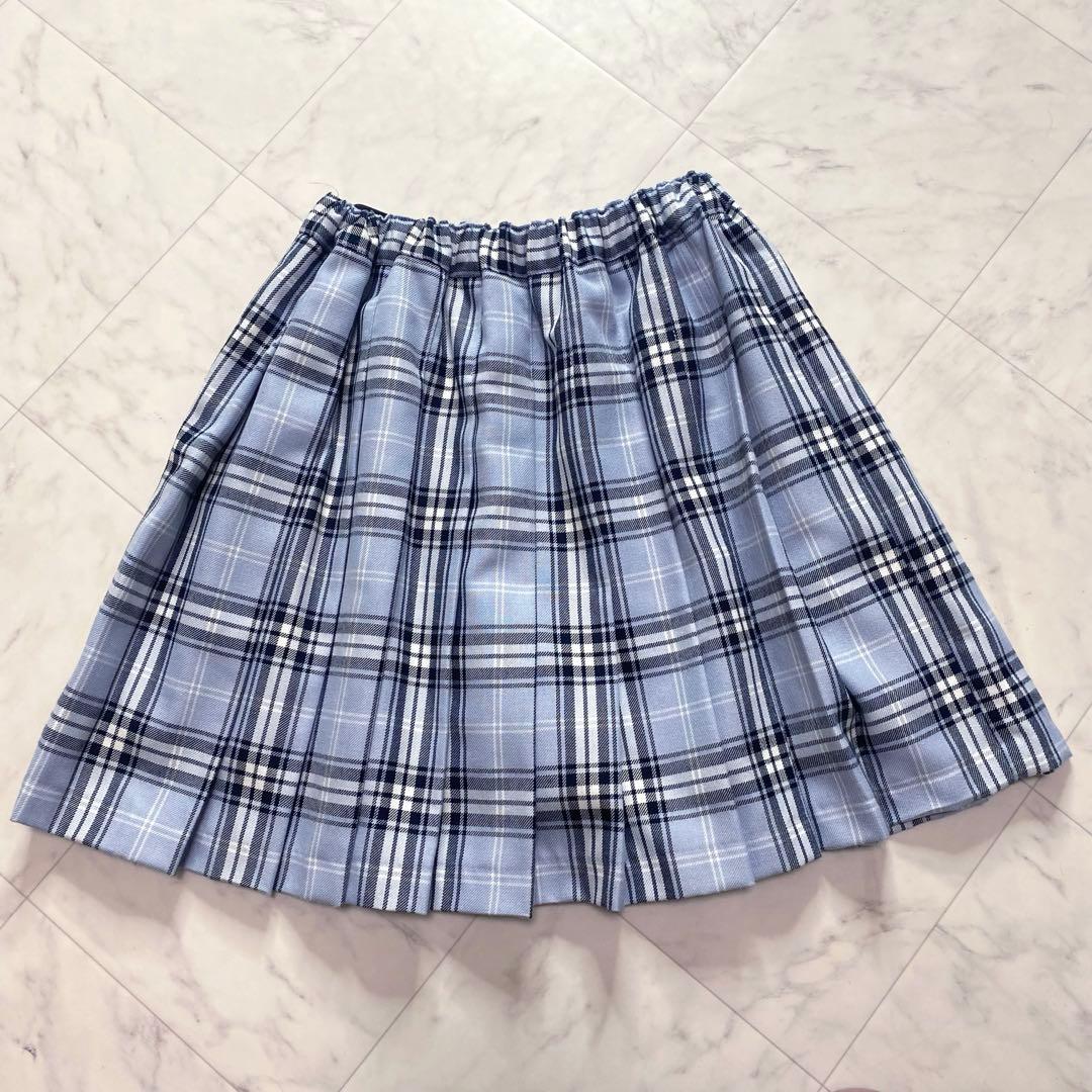 美品✨EAST BOY 160卒服　ネイビーブレザー　金ボタン　チェックスカート