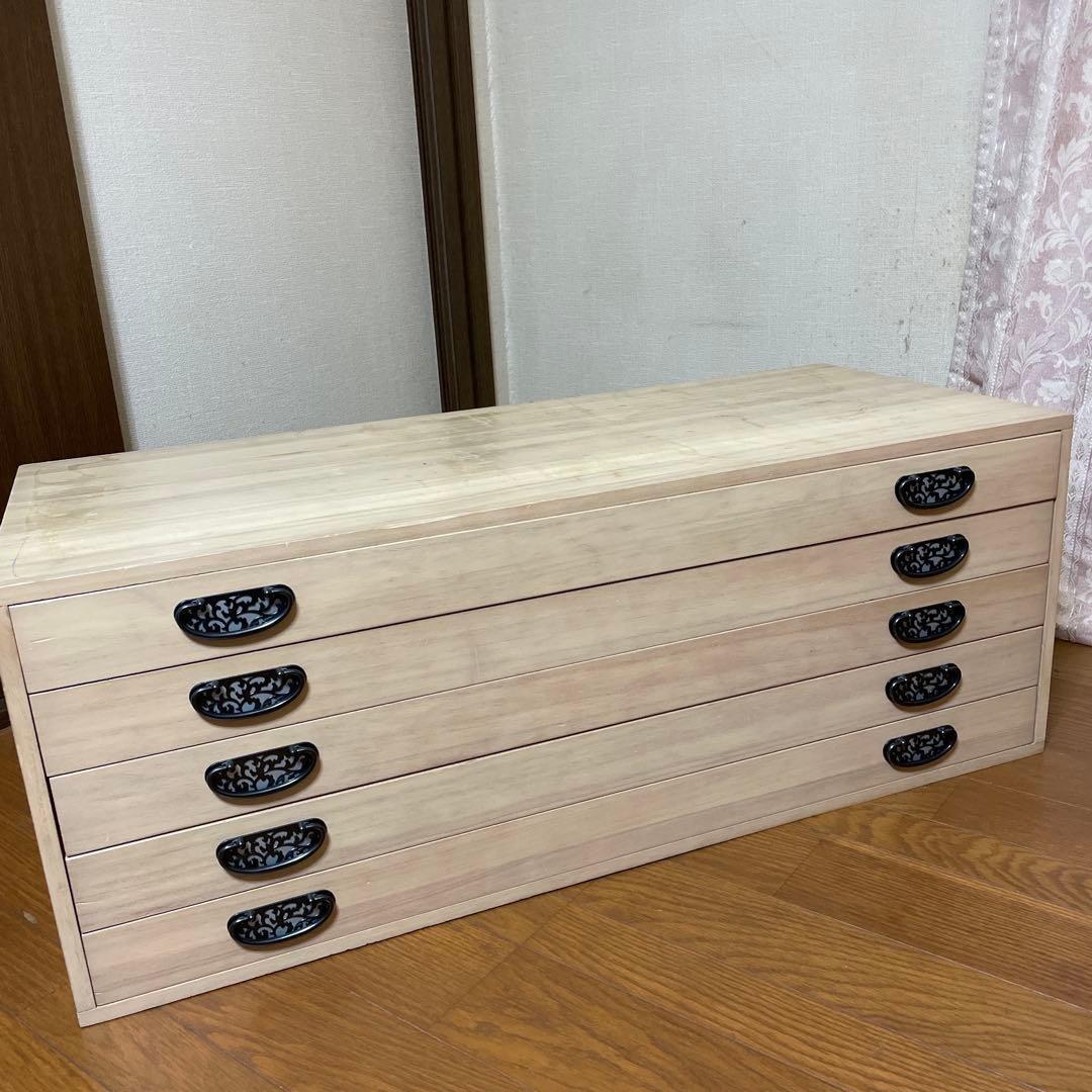 値下しました　桐箪笥5段　幅101 高さ39 奥行43.5 【5月25日まで