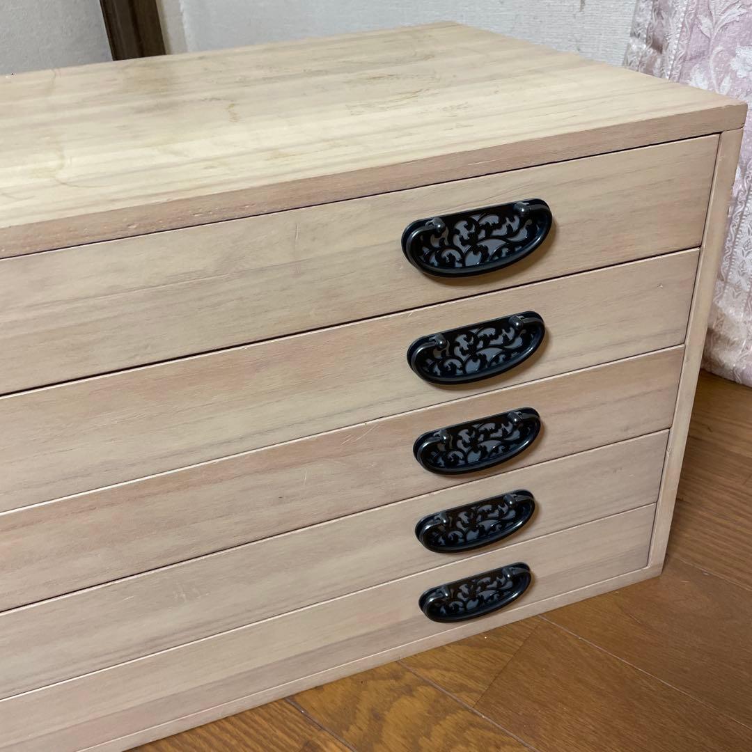 値下しました　桐箪笥5段　幅101 高さ39 奥行43.5 【5月25日まで