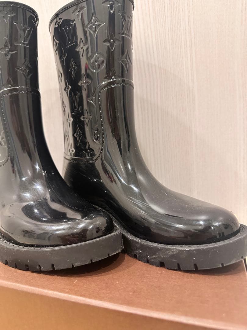 LOUIS VUITTON ドロップス ブーツ ブラック　長靴
