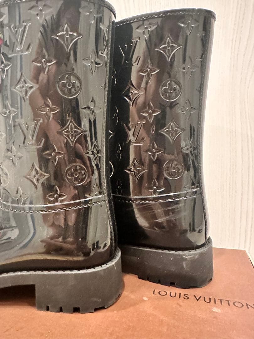 LOUIS VUITTON ドロップス ブーツ ブラック　長靴