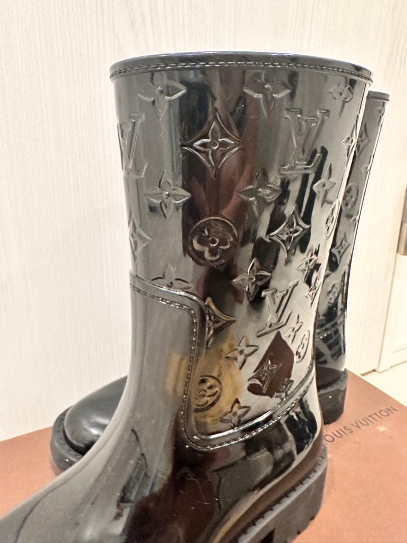 LOUIS VUITTON ドロップス ブーツ ブラック　長靴