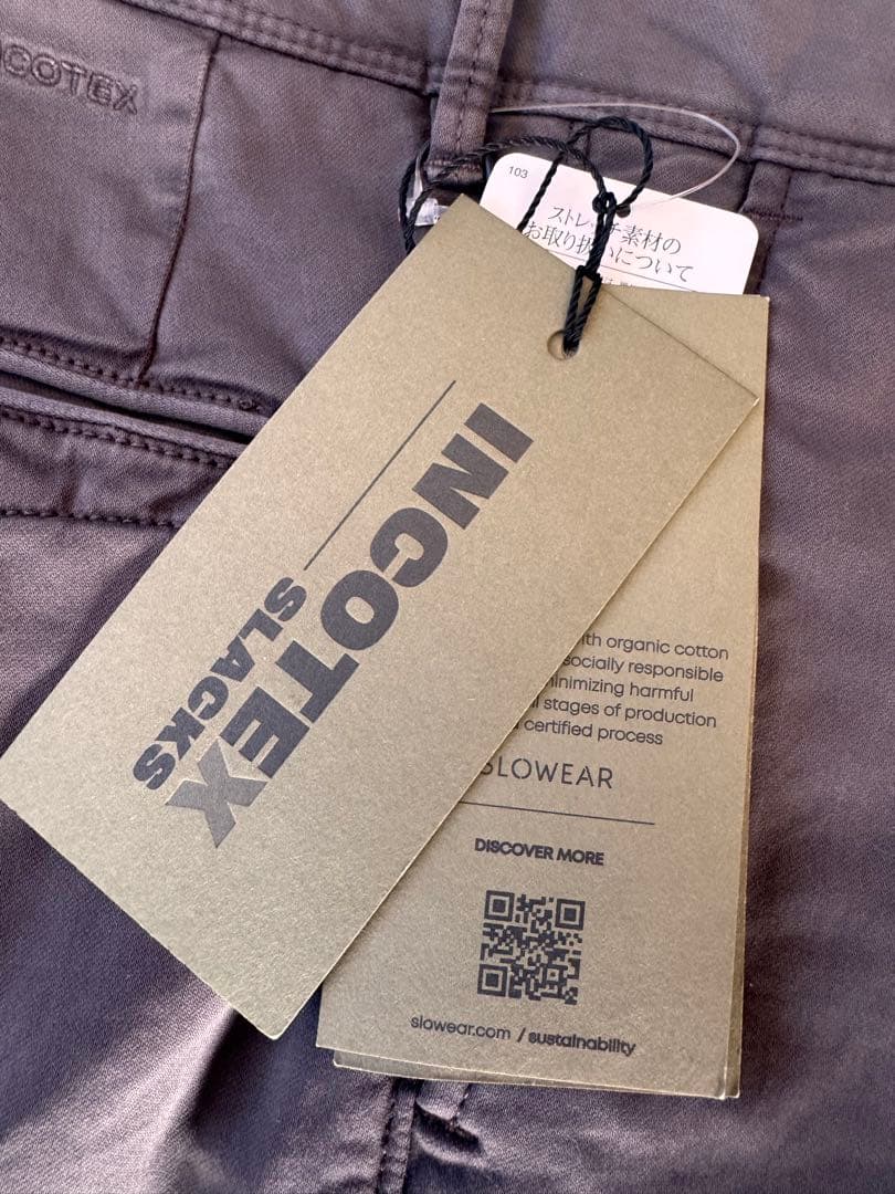 【新品未使用】INCOTEX(インコテックス)コットンパンツ 29