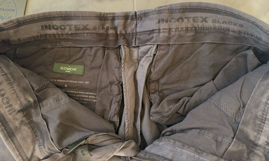 【新品未使用】INCOTEX(インコテックス)コットンパンツ 29