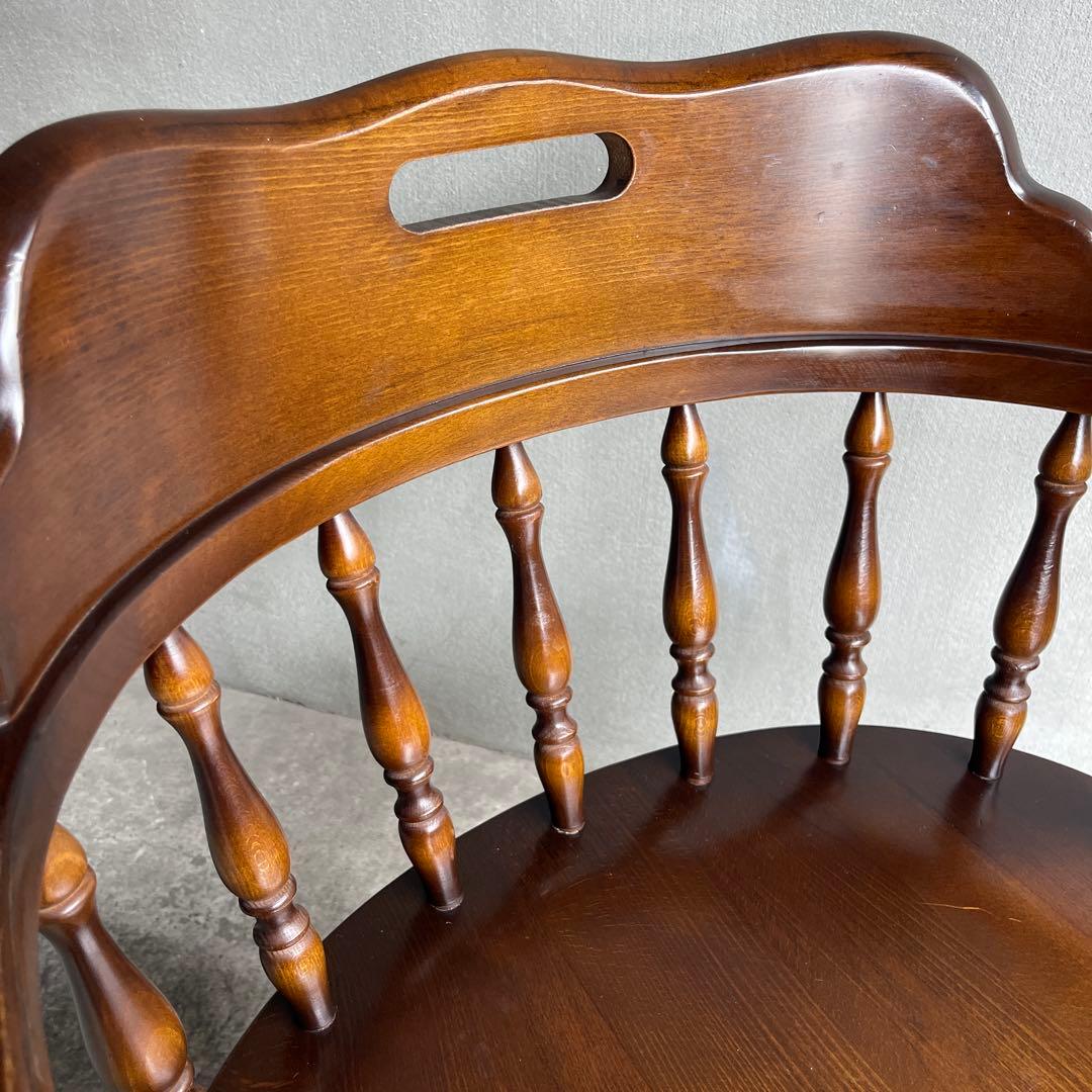 飛騨産業　キツツキマーク　ウィンザーアームチェア　キャプテンチェア