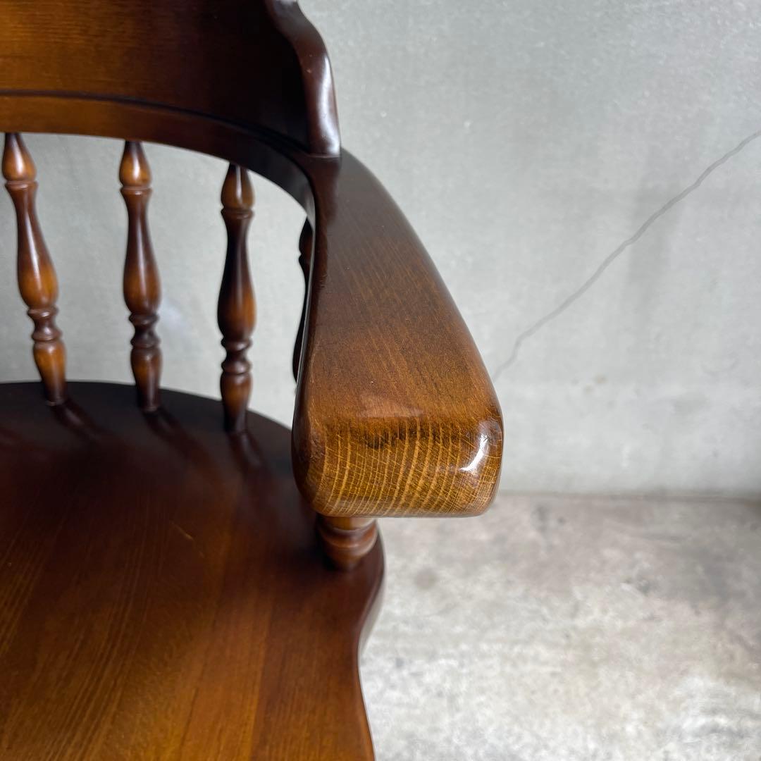 飛騨産業　キツツキマーク　ウィンザーアームチェア　キャプテンチェア