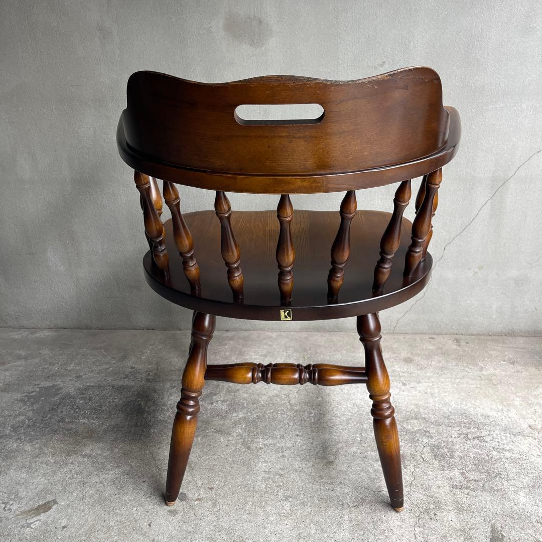 飛騨産業　キツツキマーク　ウィンザーアームチェア　キャプテンチェア