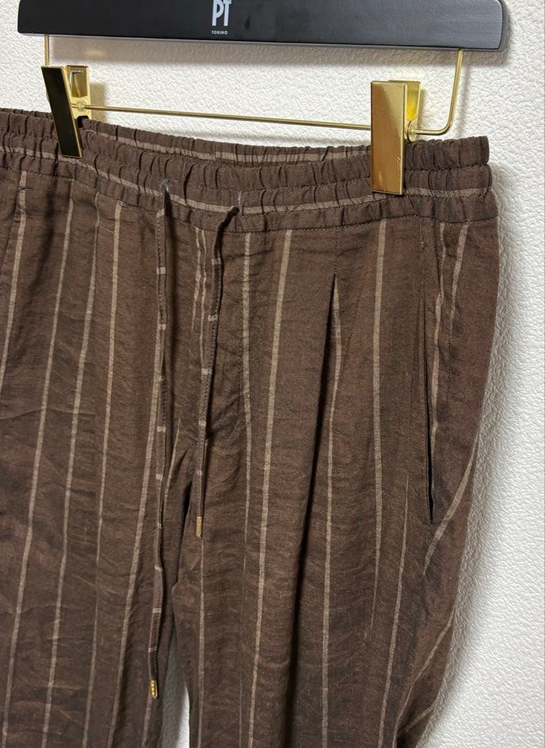 美品★ BRIGLIA 1949 / WIMBLEDONS 春夏 リネンパンツ