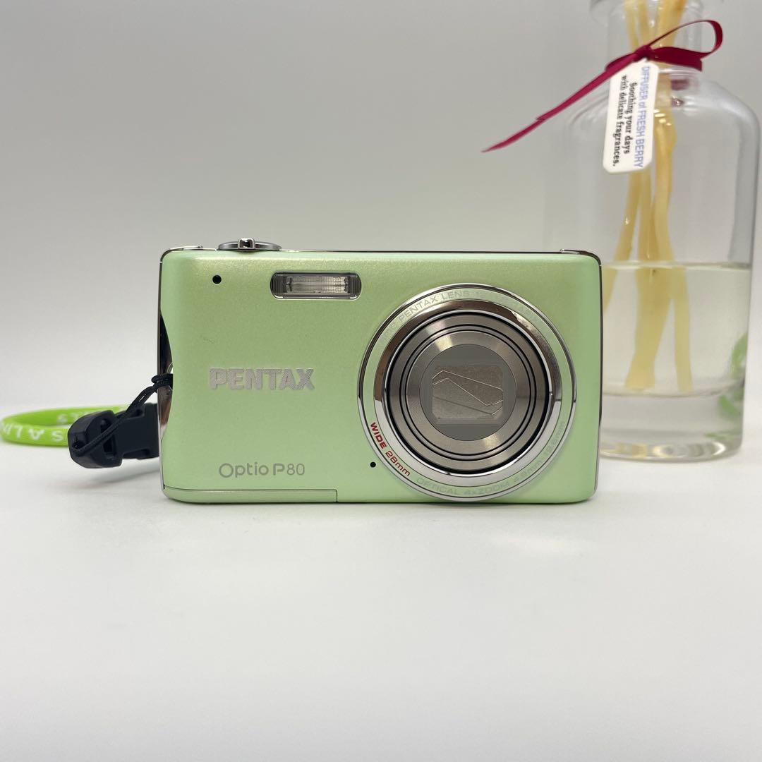 美品✨PENTAX Optio P80✨動作確認済 スマホ転送OK 人気色♪