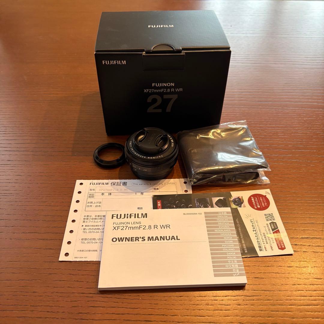 Fujifilm X-E4 XF27mmF2.8 R WR レンズ、箱付き
