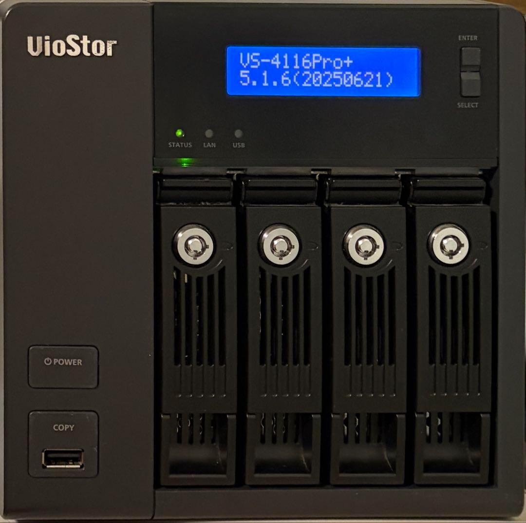 HDMI出力対応ネットワークビデオレコーダー QNAP VS-4116Pro+