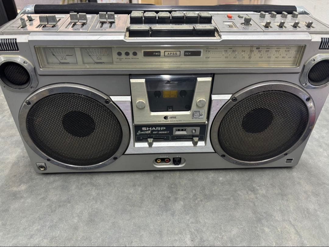 希少！SHARP ラジカセ GF-305ST 昭和レトロ 70s シルバーボディ