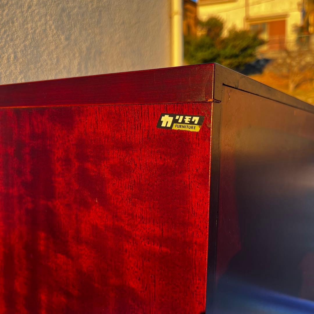 オールドカリモク家具　木製キャビネット