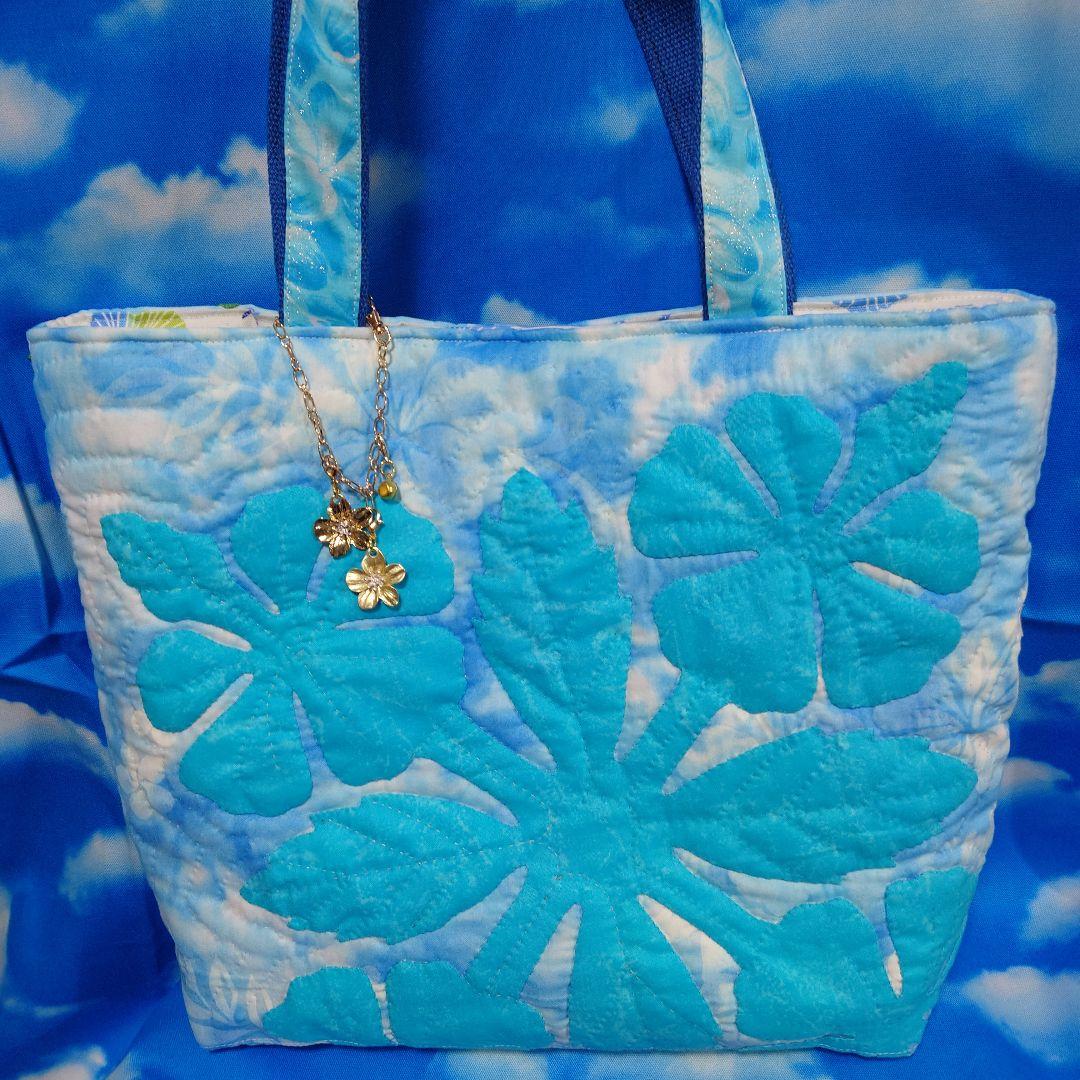 ハワイアンキルトのトートバック