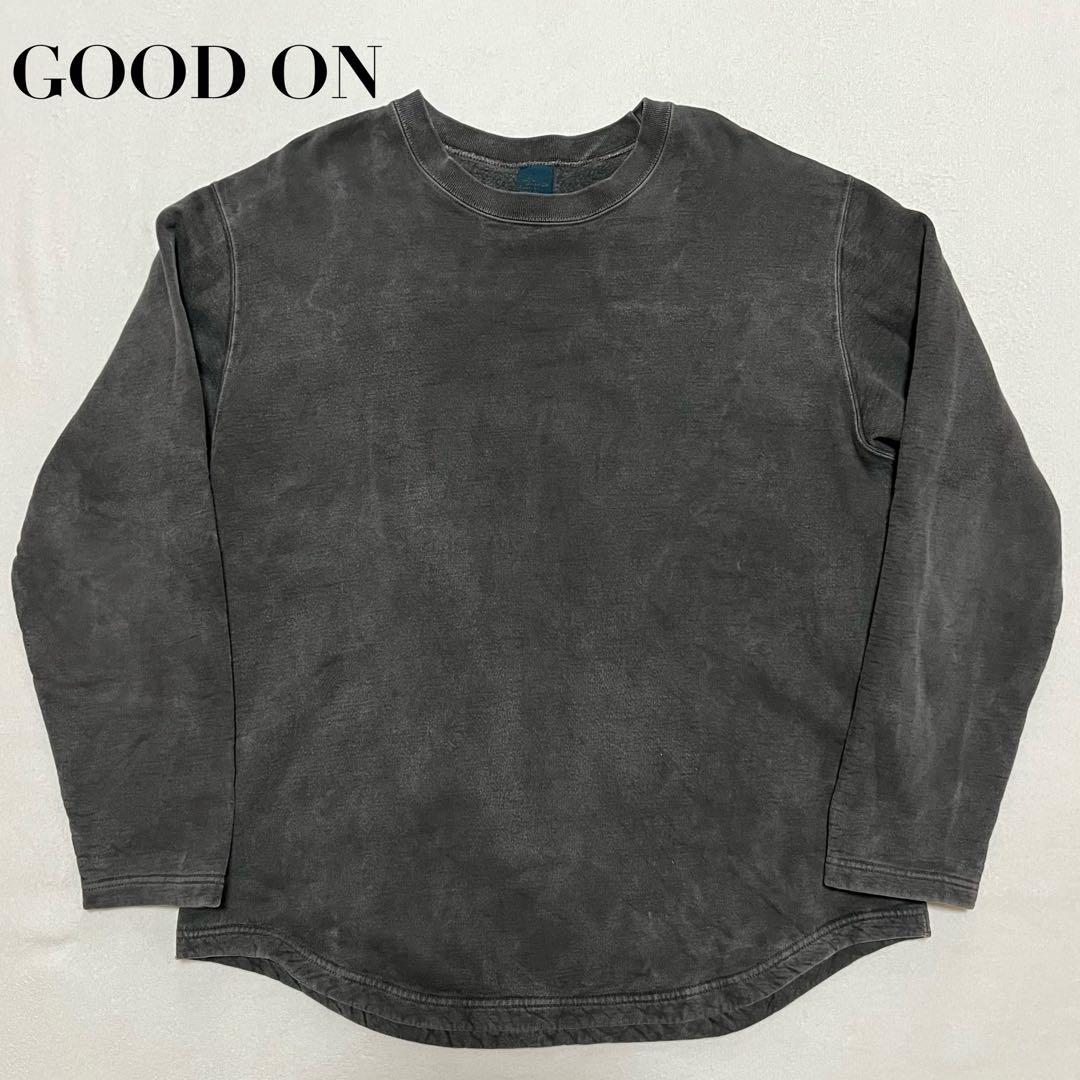 GOOD ON グッドオン スウェット L 後染め ブラック 黒 日本製