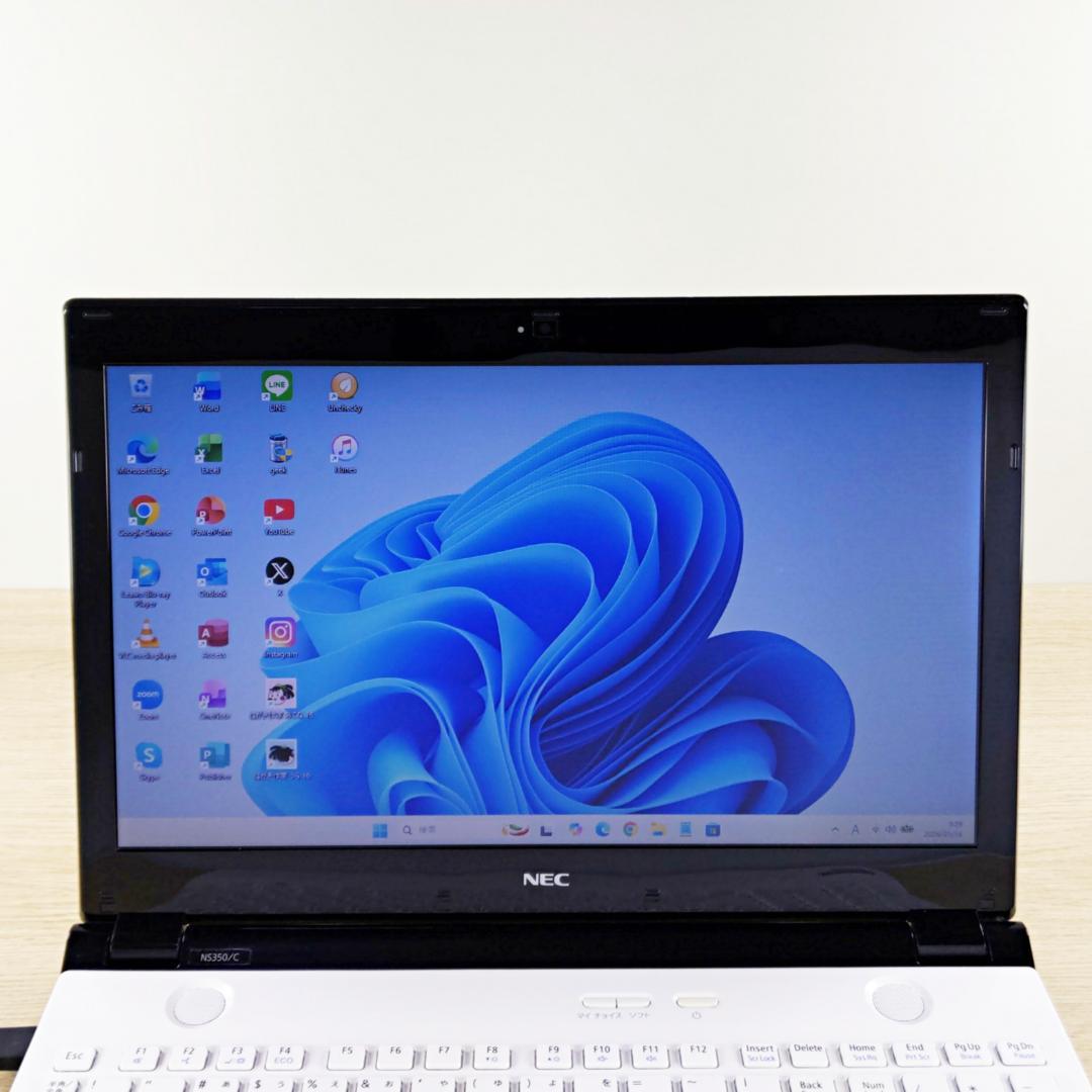 大容量SSHD☆Win11☆ブルーレイ 第6世代i3 ノートパソコン カメラ付き