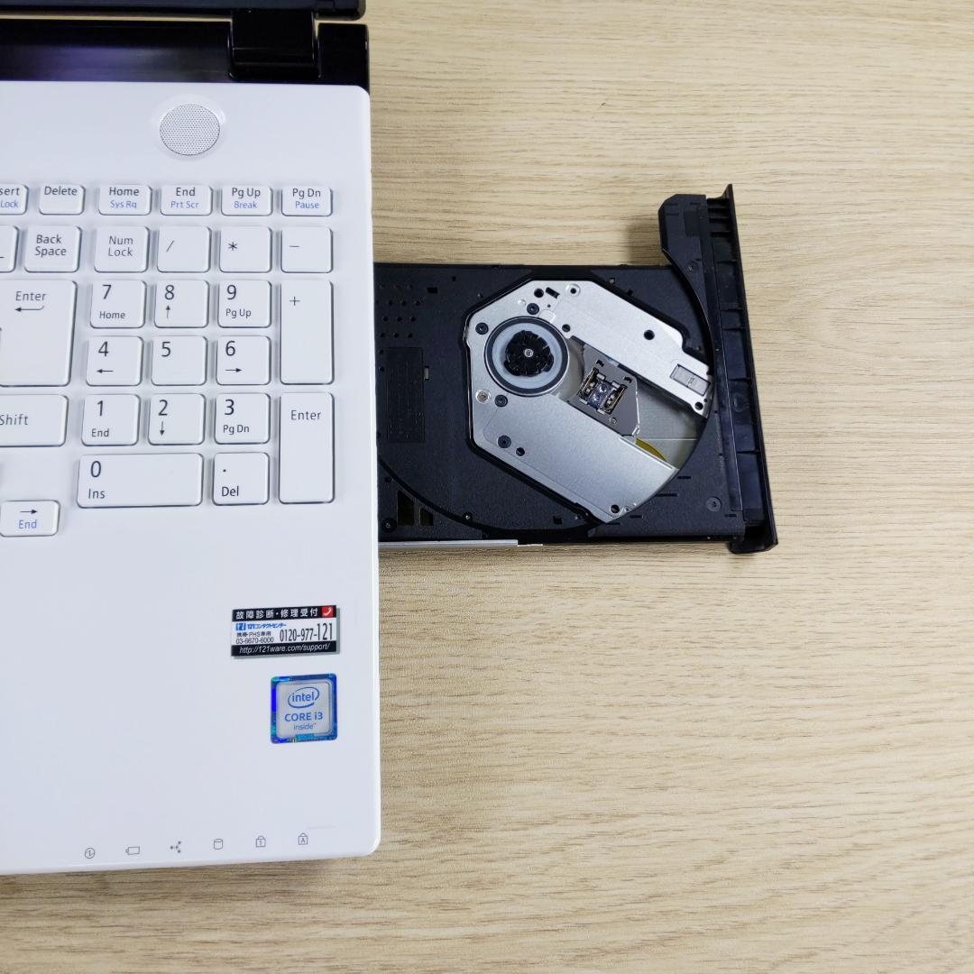 大容量SSHD☆Win11☆ブルーレイ 第6世代i3 ノートパソコン カメラ付き