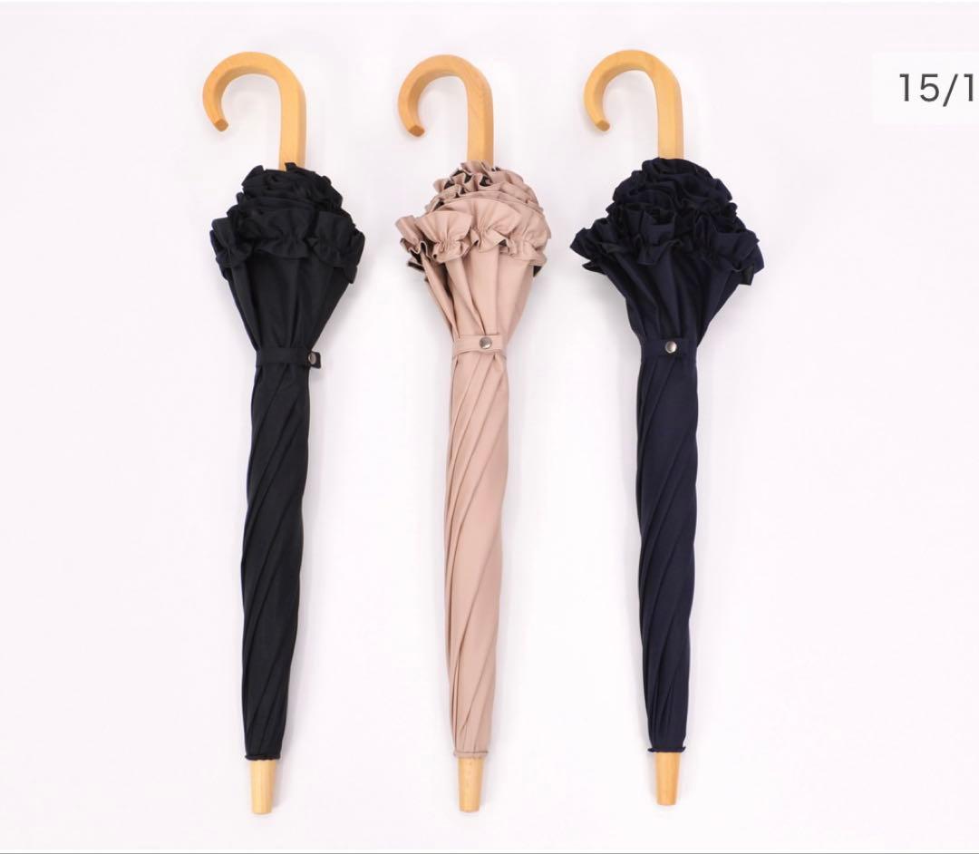 SUN BARRIER 100 長傘 Sサイズ フリル