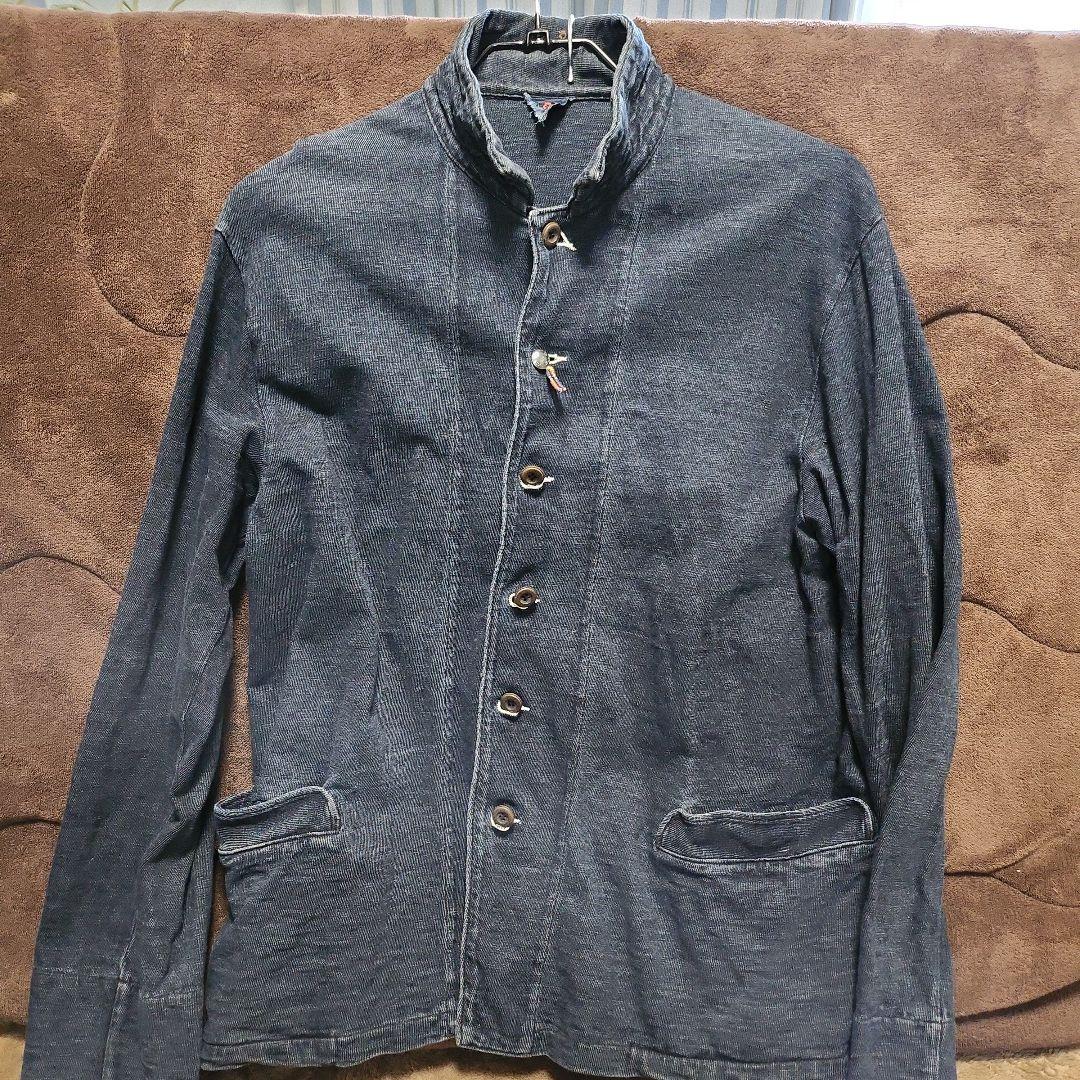 45RPM インディゴブルー　スウェット生地ジャケット　4 XL