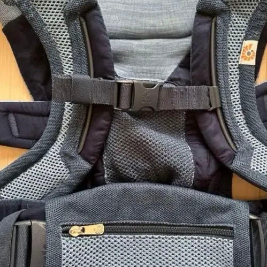 レア: ニット素材　エルゴベビー　エアルーム　グレー