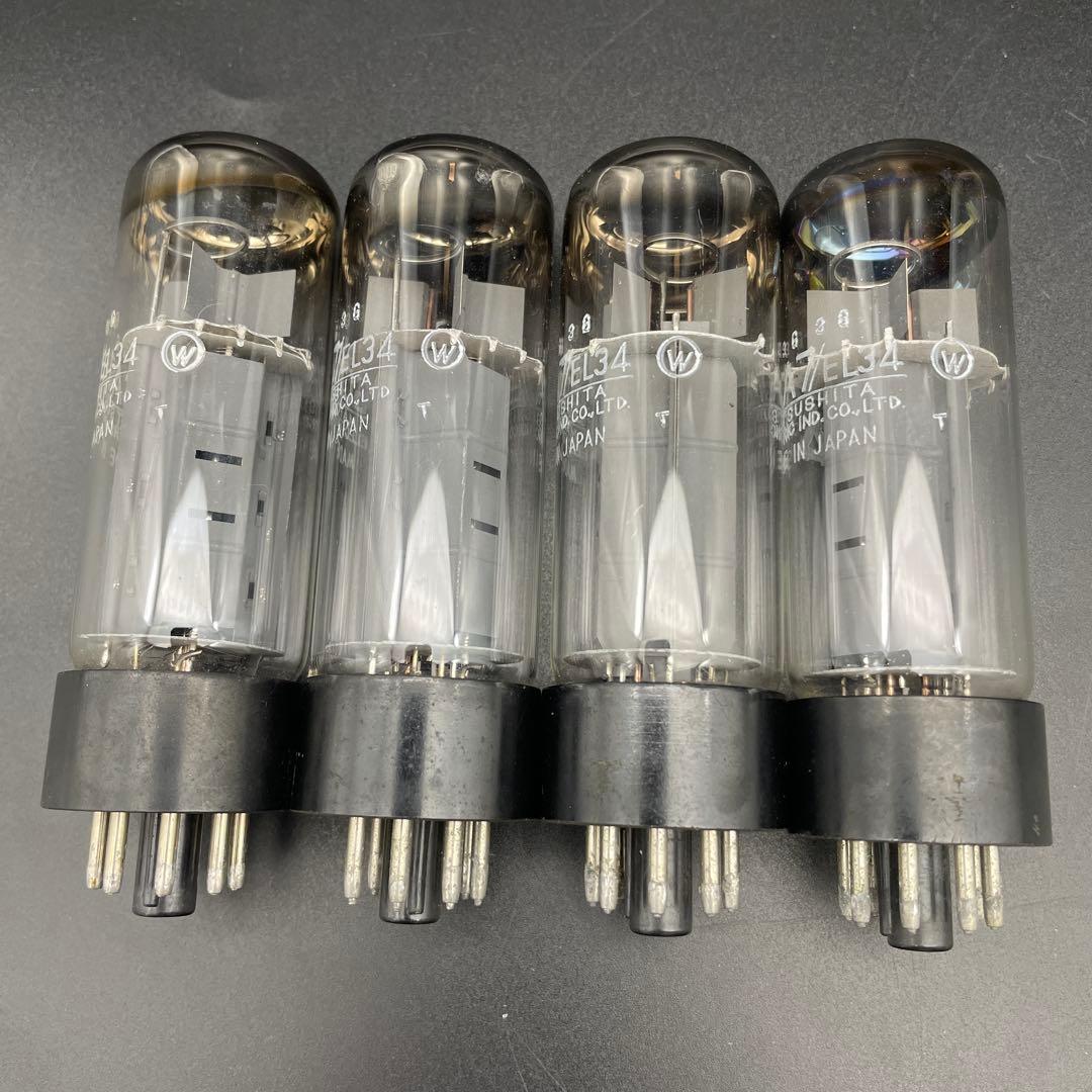 6CA7/EL34 松下電工(ナショナル) 4本セット 真空管 (196)