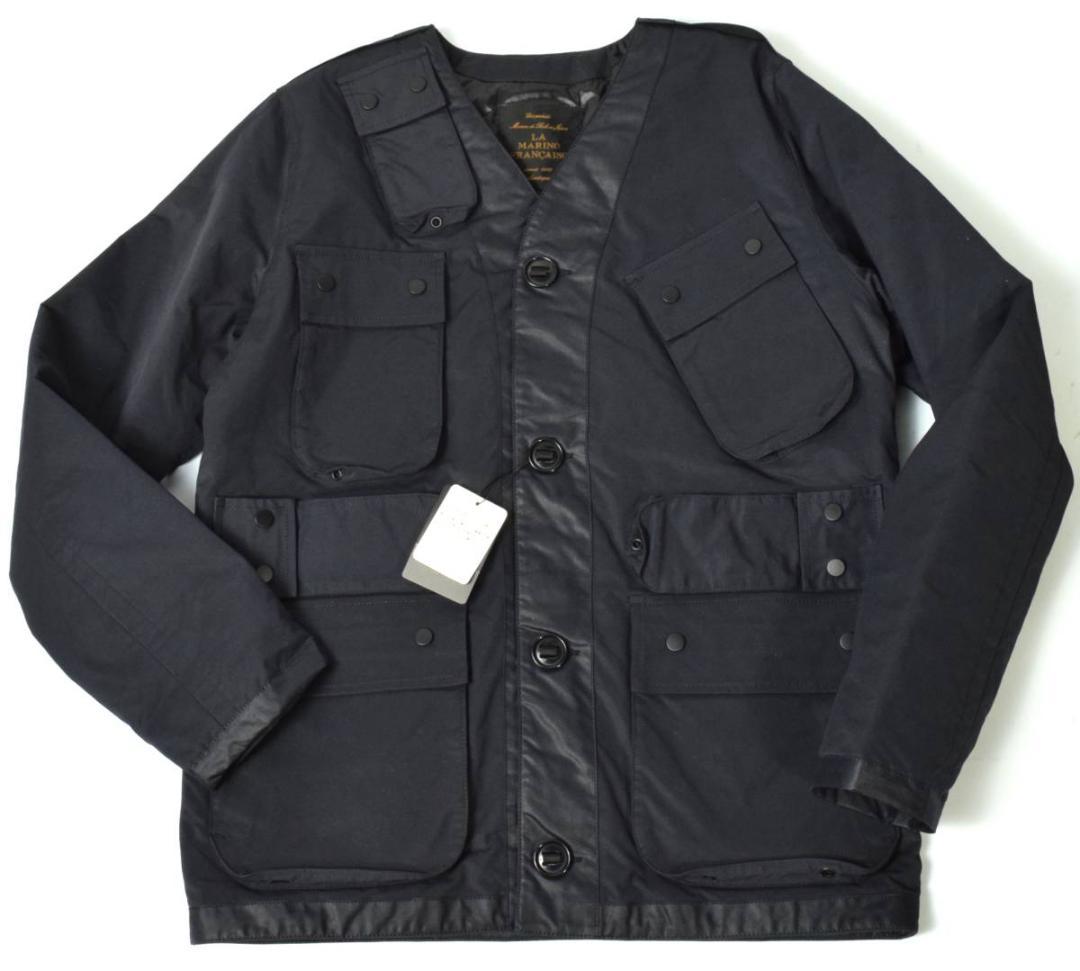 未使用 マリンフランセーズ メンズ 中綿入り ノーカラー ブルゾン 46