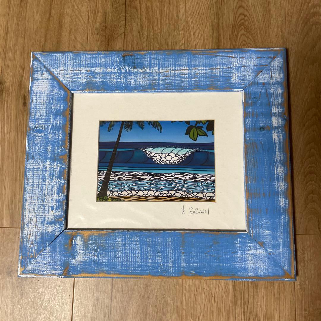 まさ　ヘザーブラウン 直筆サインアート 純正フレーム付きロンハーマン