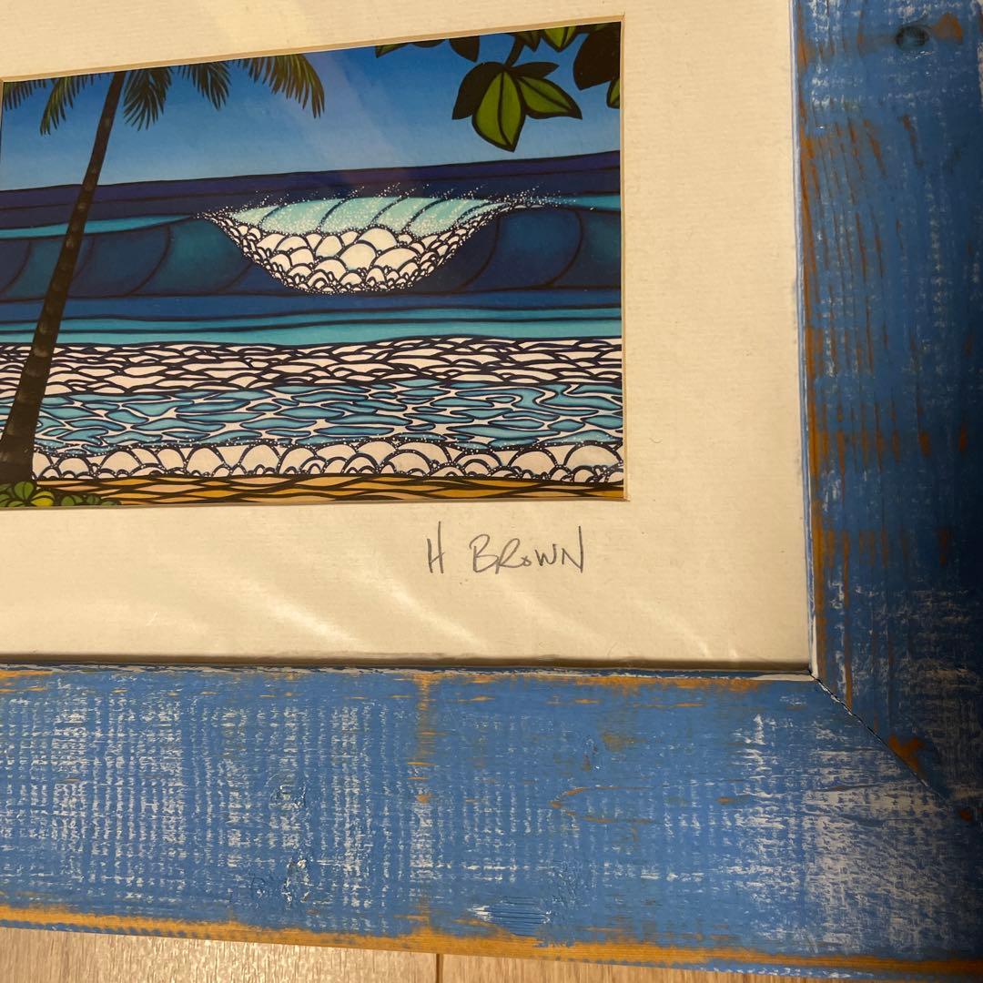 まさ　ヘザーブラウン 直筆サインアート 純正フレーム付きロンハーマン