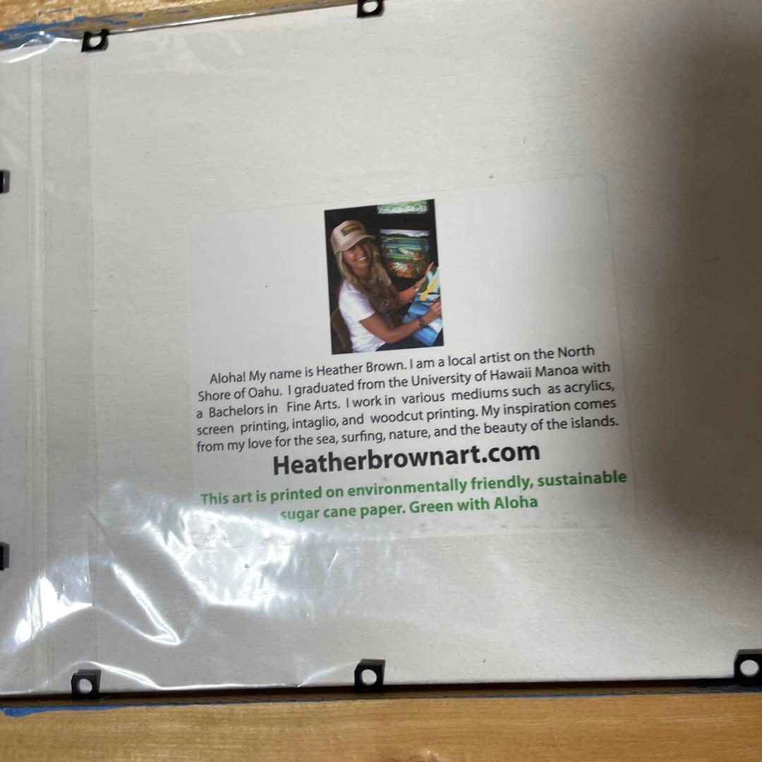 まさ　ヘザーブラウン 直筆サインアート 純正フレーム付きロンハーマン