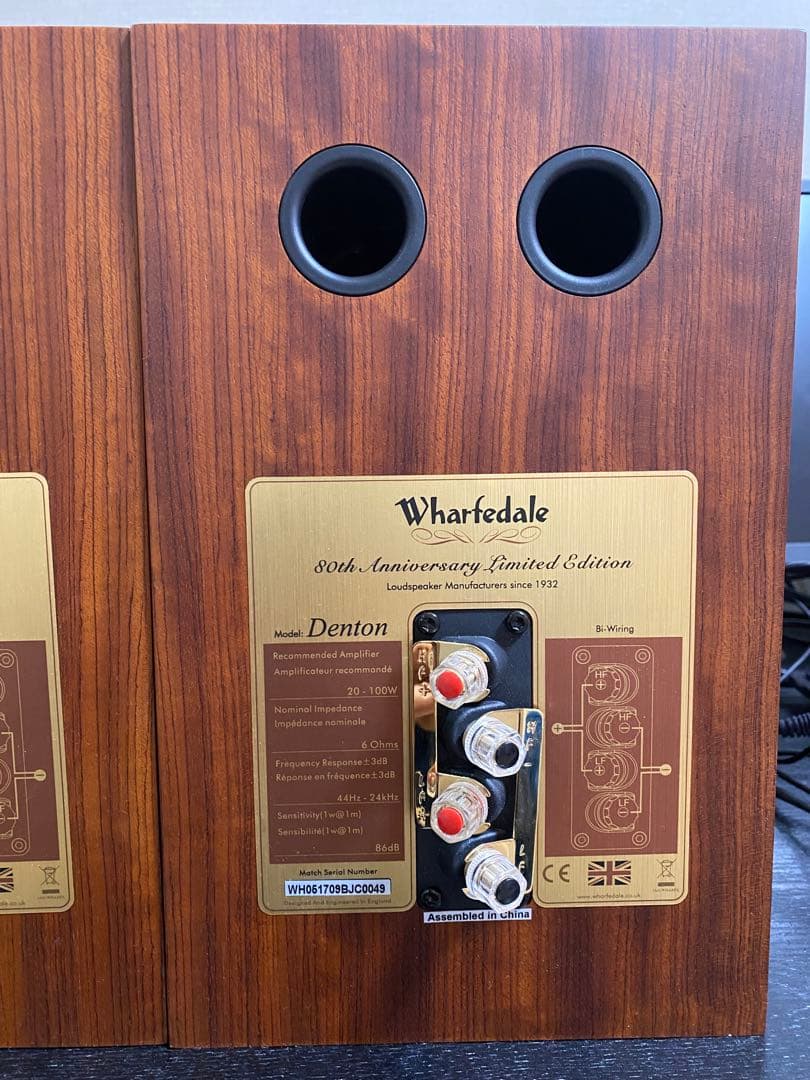 k*様 Wharfedale 2ウェイスピーカー Denton 80th