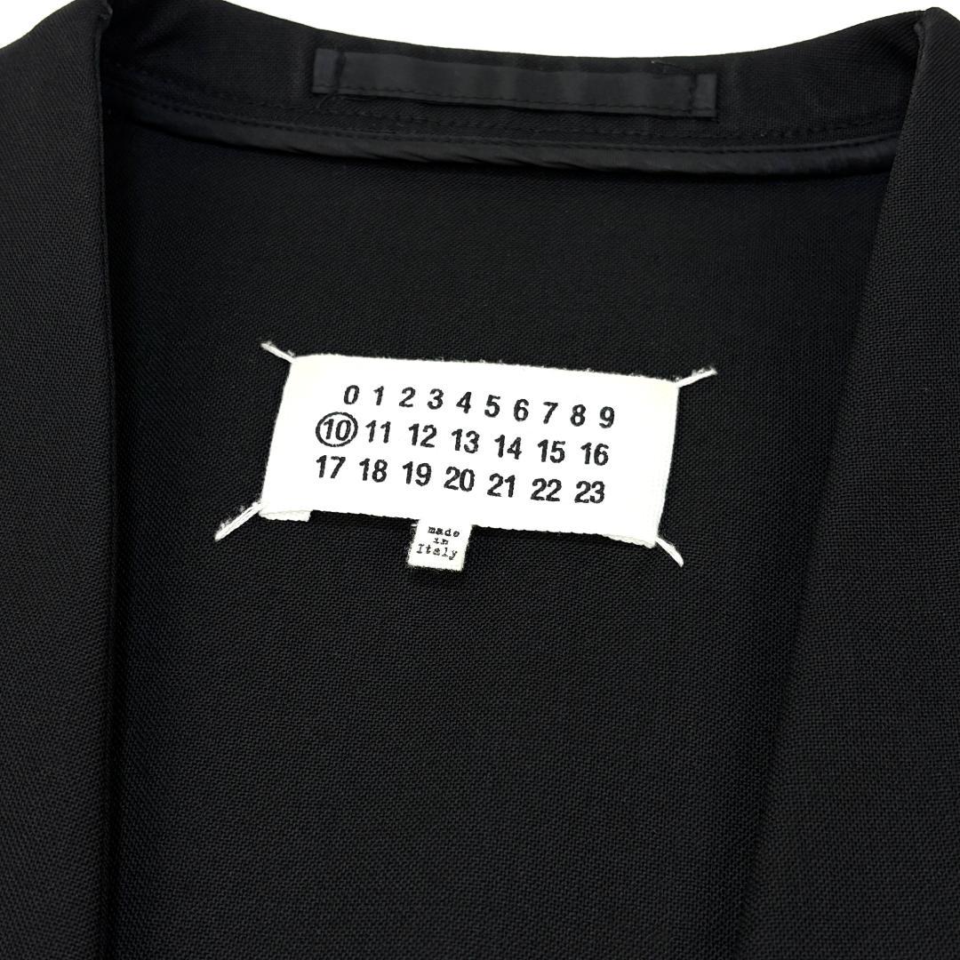 美品 Maison Margiela 10 21SS ノーカラージャケット 48