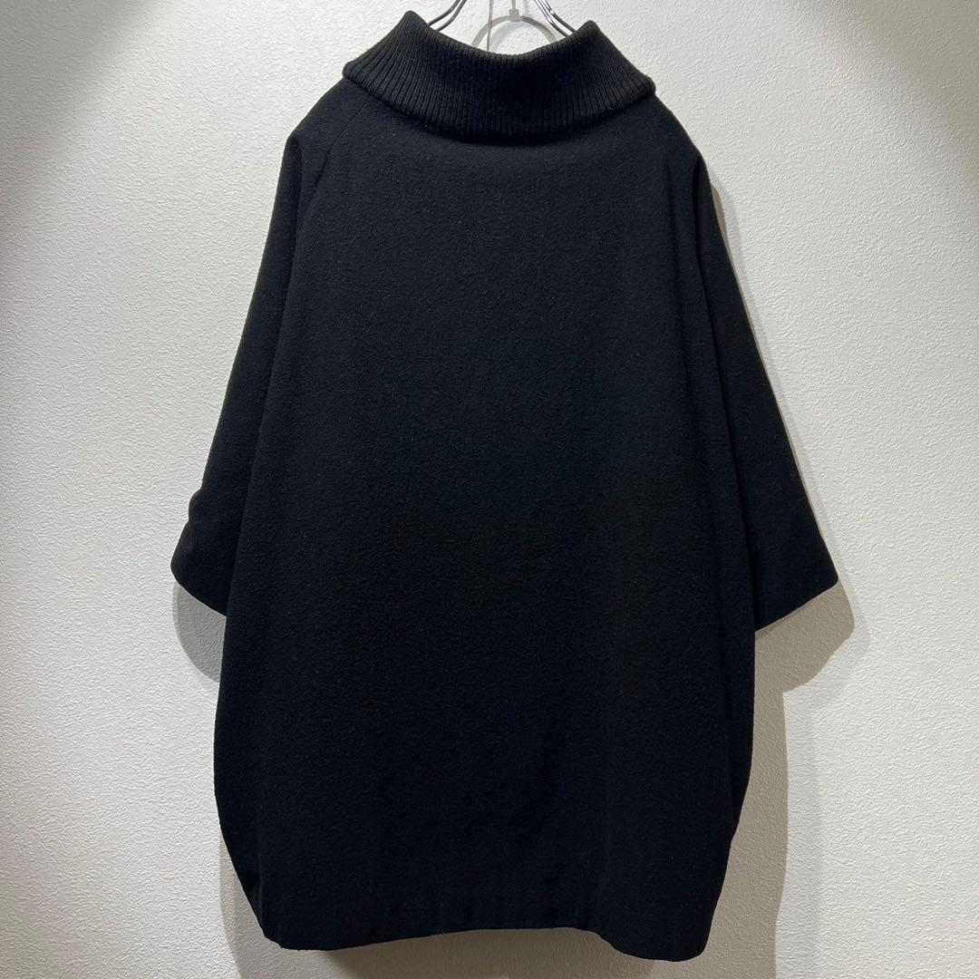 希少 ワイズ デザイン ジップブルゾン ジャケット ウール 変形 ハイネック