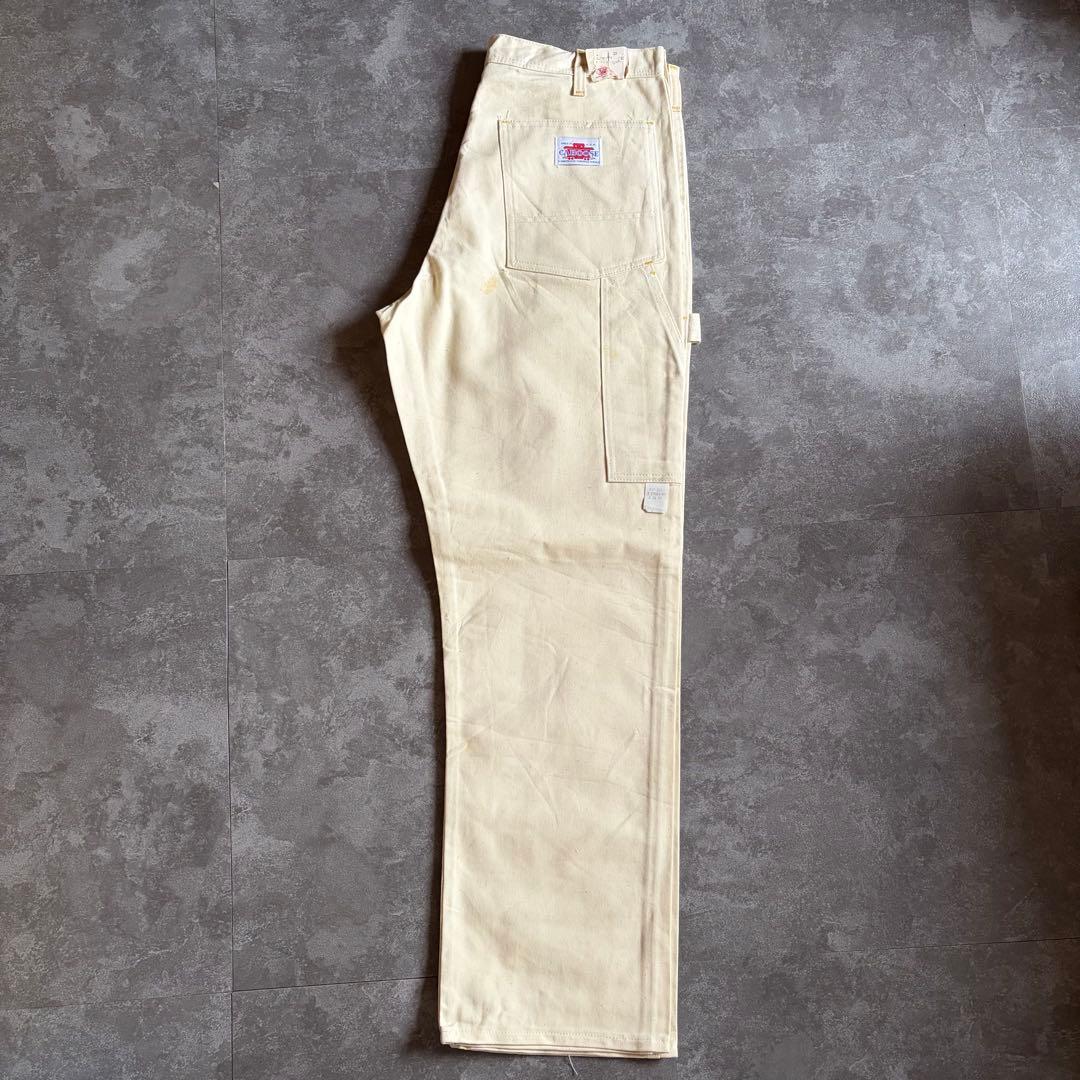 80s USA製 CABOOSE ペインターパンツ W36 L32 クリーム