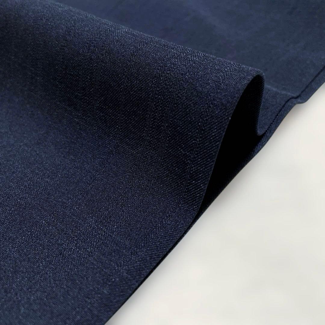 【新品未使用】タカQストレッチスーツダークネイビーチェックAB6