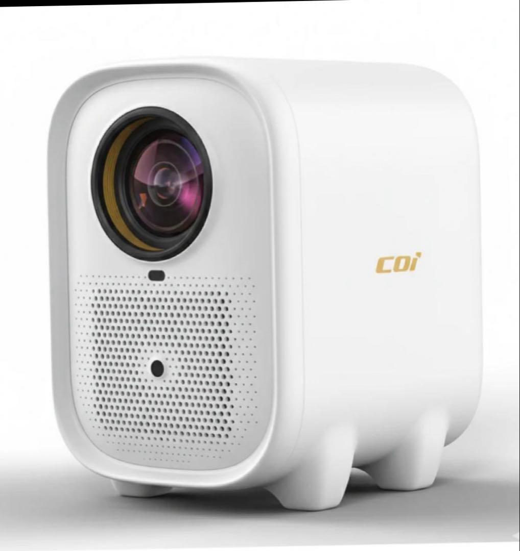 Netflix対応 超小型プロジェクター COI ホワイト 高画質コンパクト新品